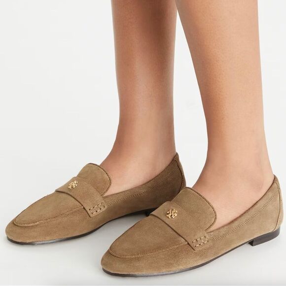 Tory Burch Shoes - NWOB Tory Burch Ballet Loafers Flats Shoes River Rock Tan Khaki Camel Size 7.5 M